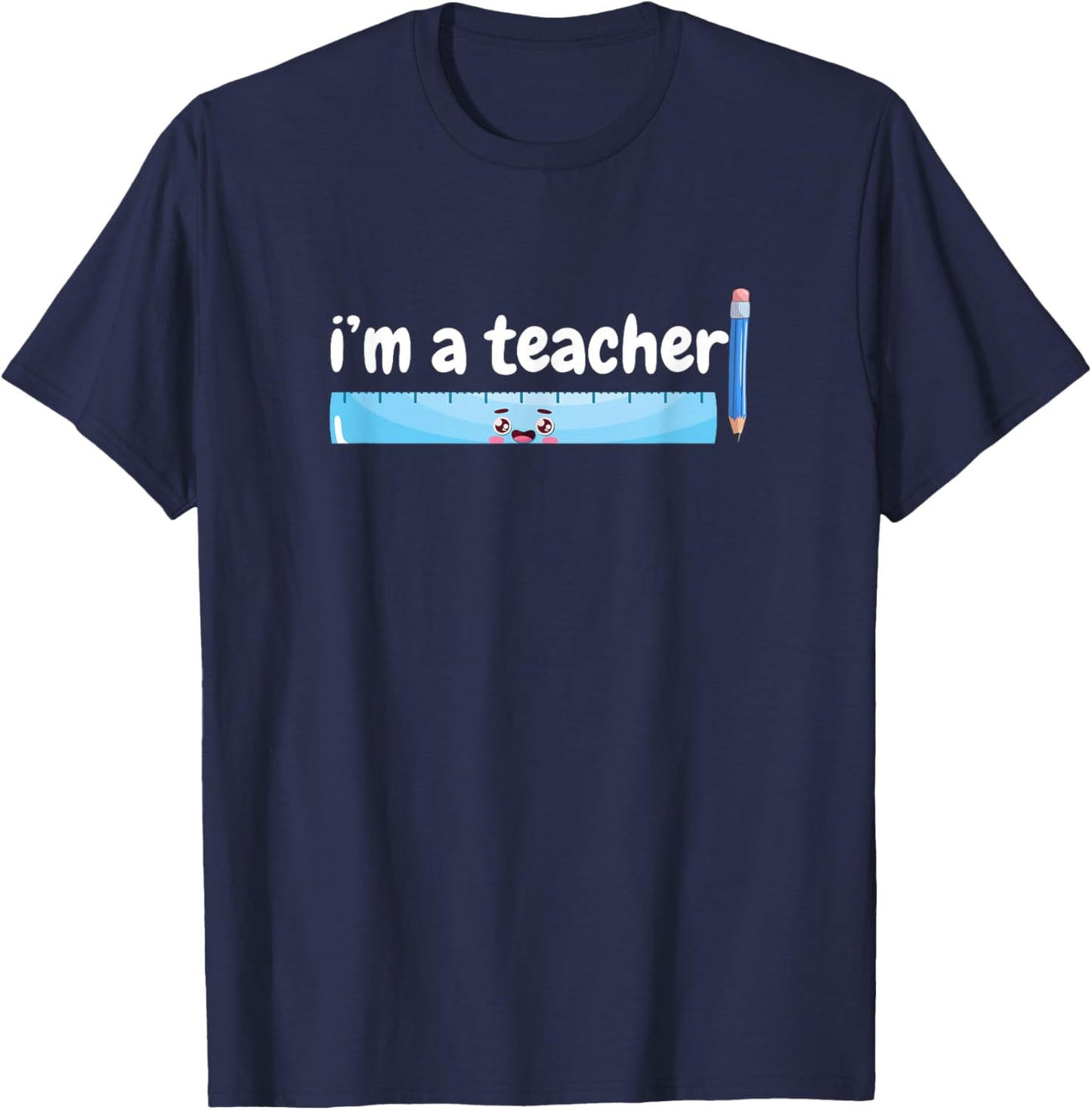 Proud Teacher Inspirational School T-Shirt - T-Shirt | Navy