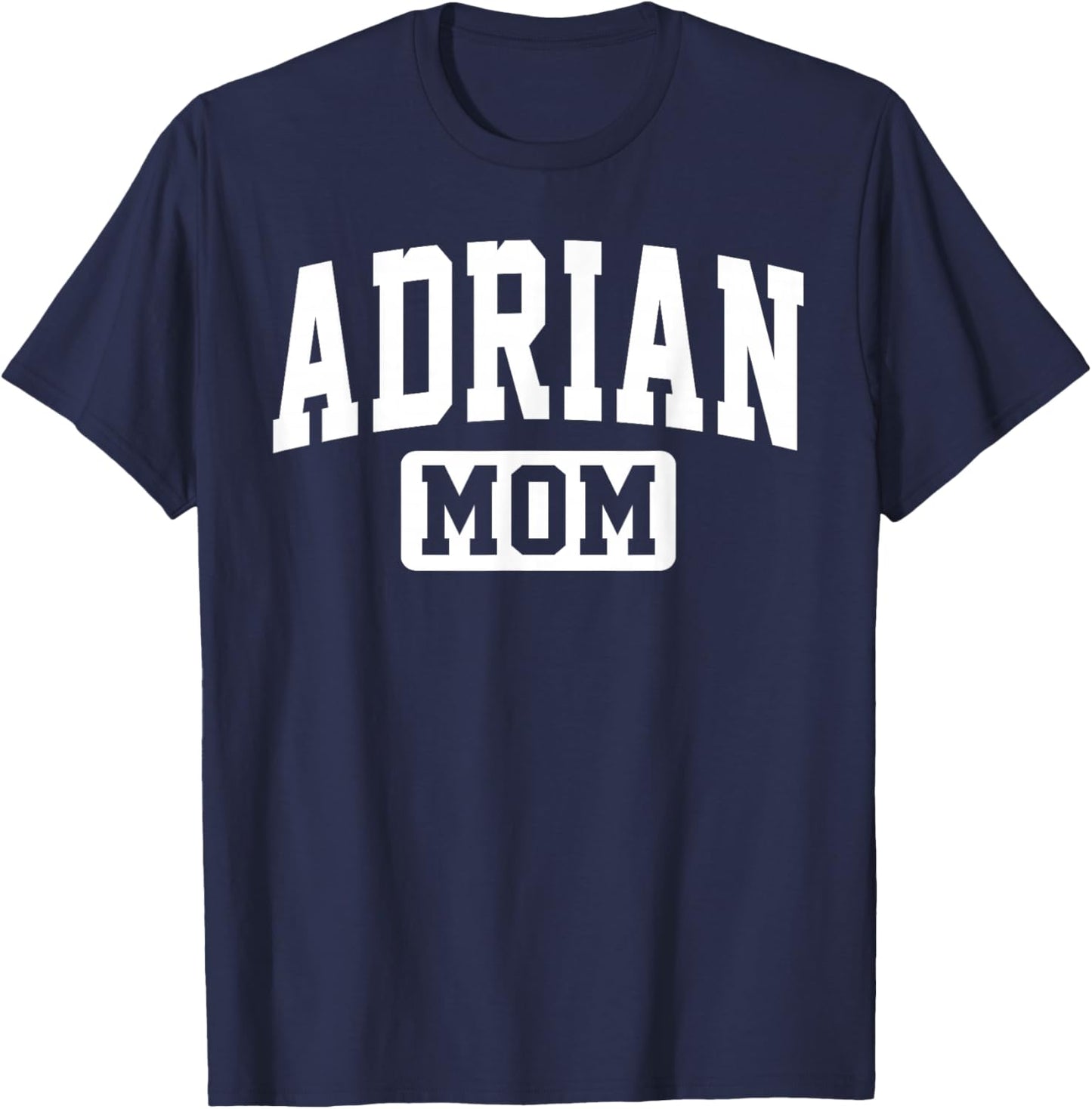 Adrian College Mom Vintage Arch Design Mother T-Shirt - T-Shirt | Navy
