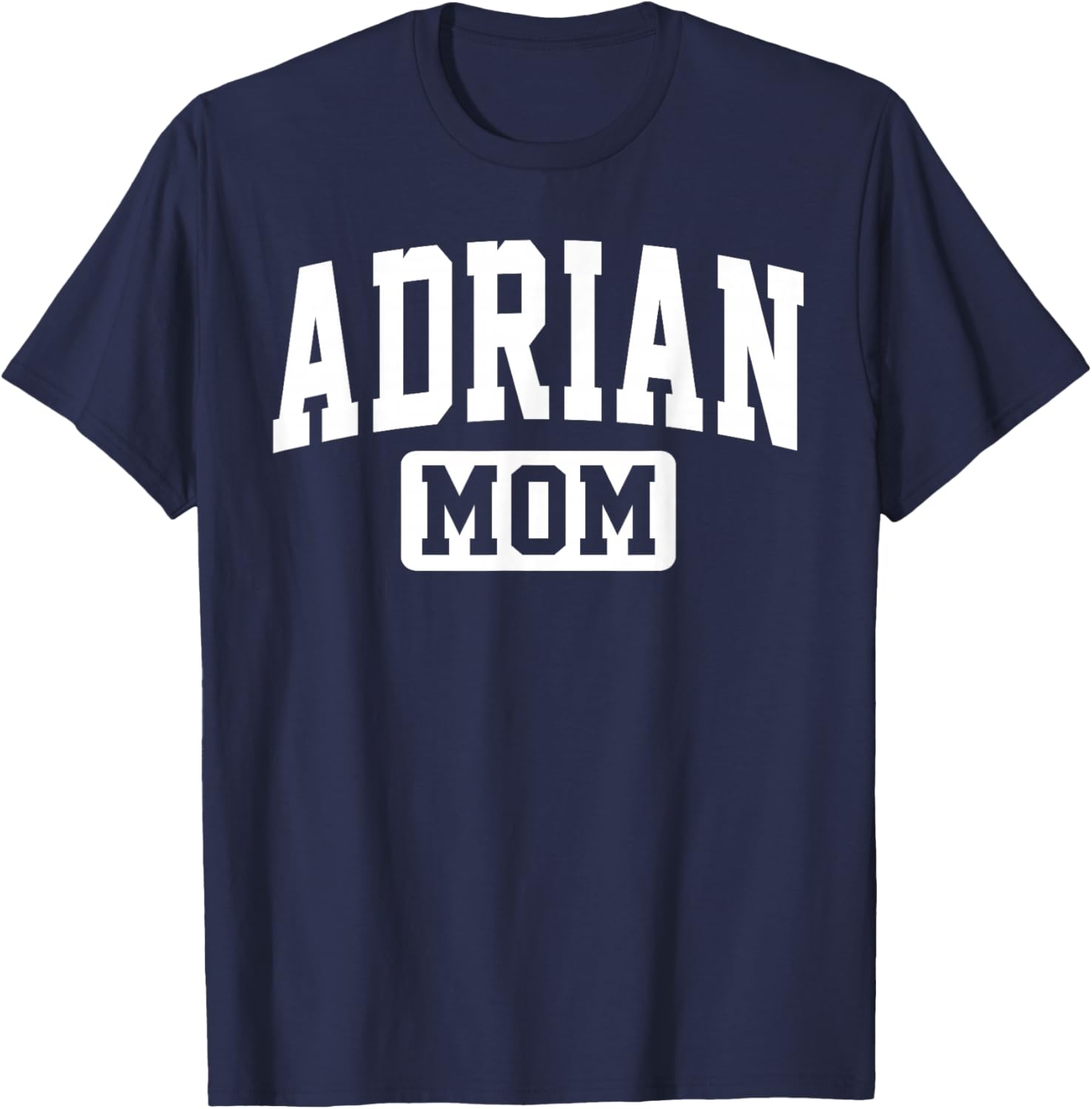 Adrian College Mom Vintage Arch Design Mother T-Shirt - T-Shirt | Navy