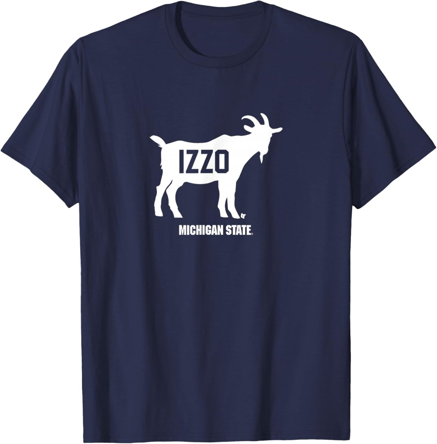Michigan State Basketball: Izzo Goat T-Shirt - T-Shirt | Navy