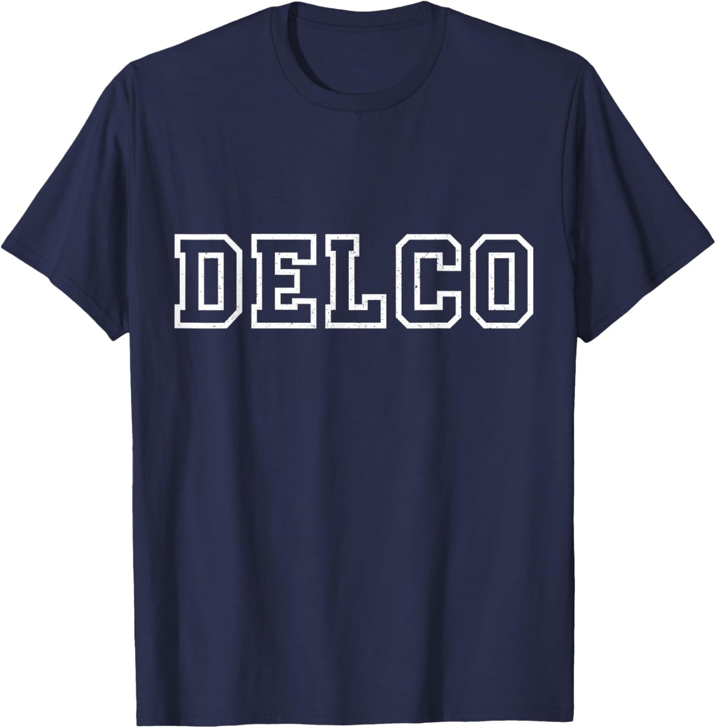 Delco Delaware County Pennsylvania Vintage Pride T-Shirt - T-Shirt | Navy