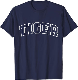 Tiger Funny Athletic Lettering Costume Animal Lover T-Shirt - T-Shirt | Navy