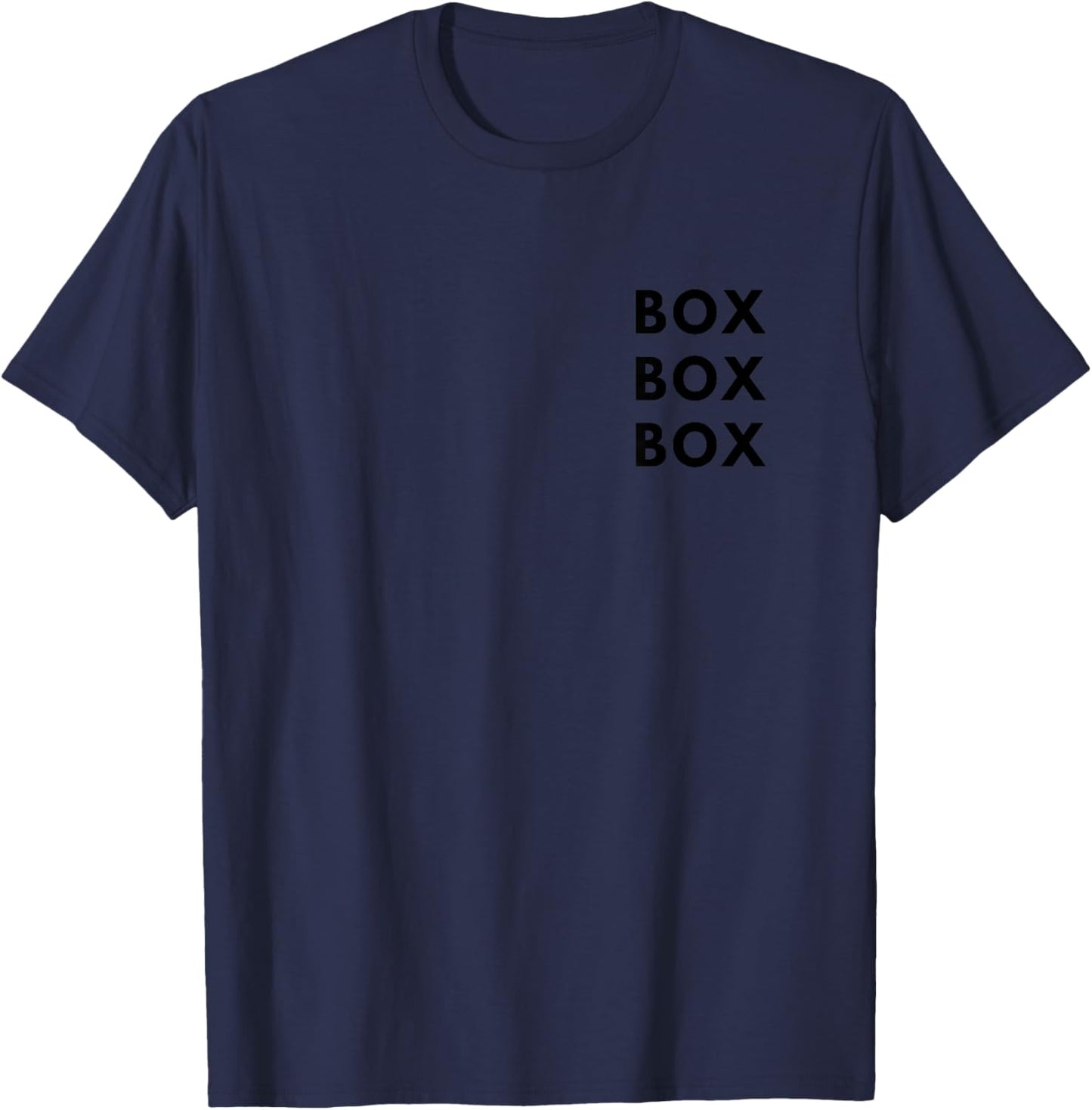 Box Box Racing Design T-Shirt - T-Shirt | Navy