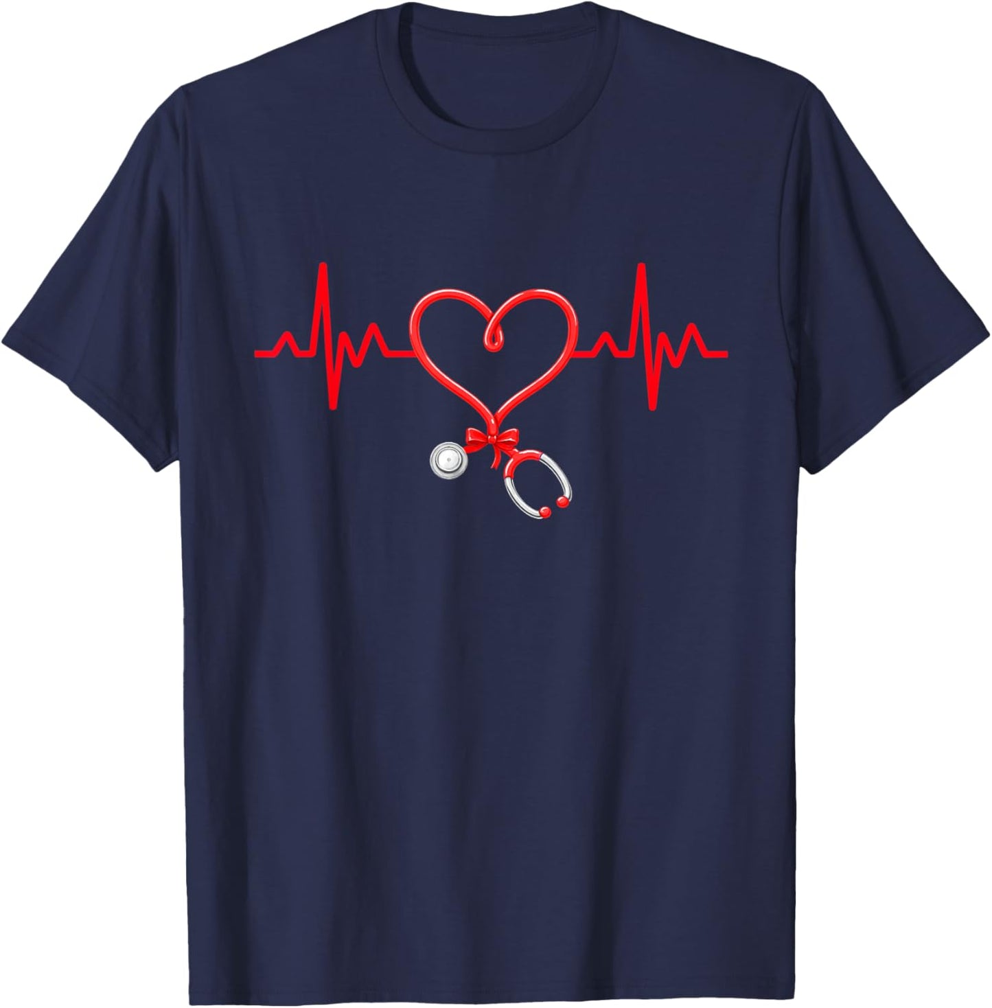 Nurse Valentines Cute Nursing RN PCT CNA Nurse T-Shirt - T-Shirt | Navy