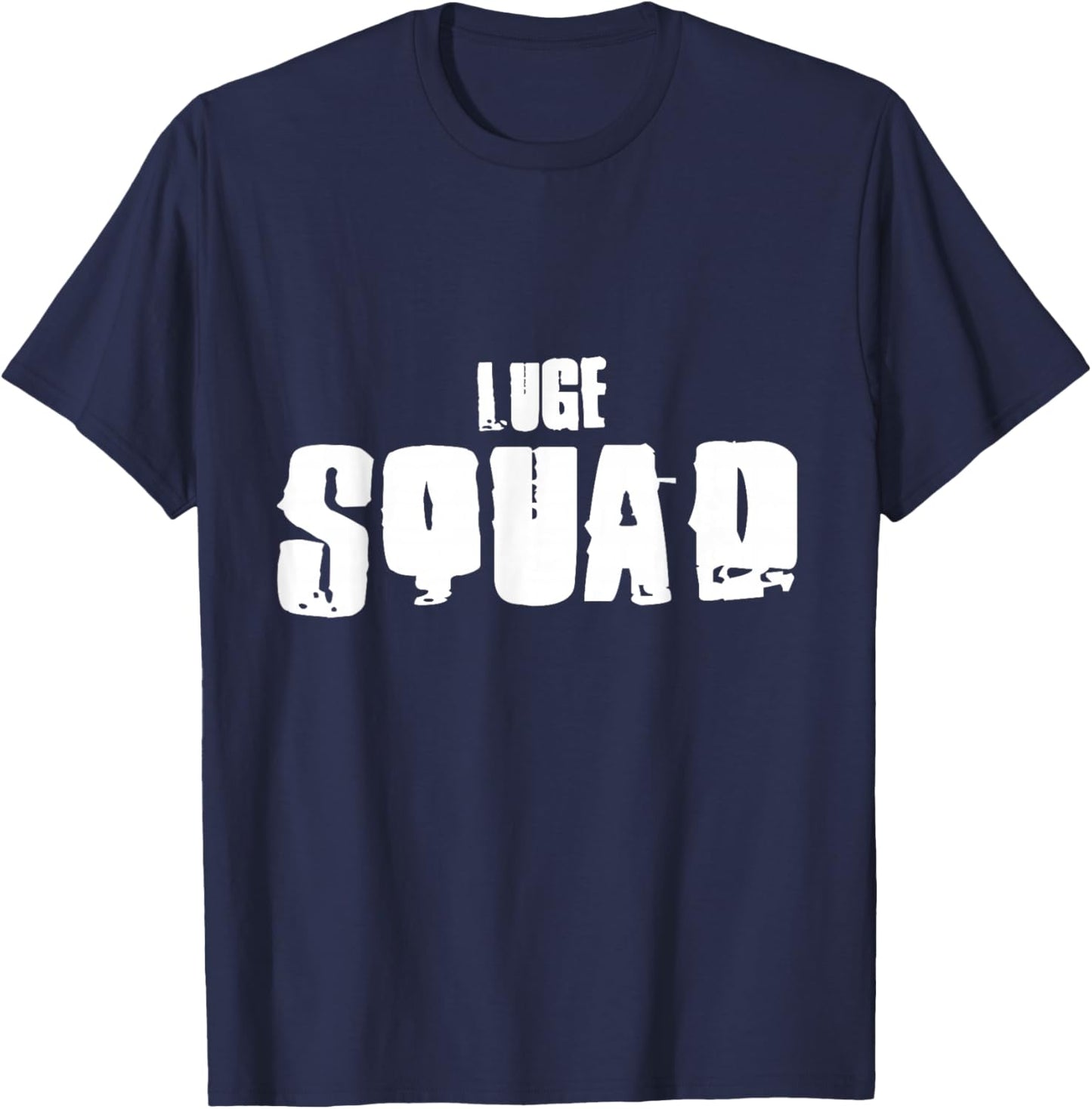 Luge Squad for Lugers T-Shirt - T-Shirt | Navy