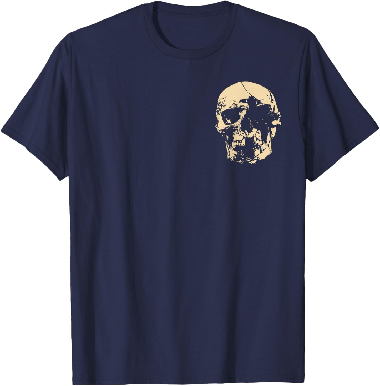 Psalm 3:7 Vintage Skull Christian Religious Bible 2 Sides T-Shirt - T-Shirt | Navy