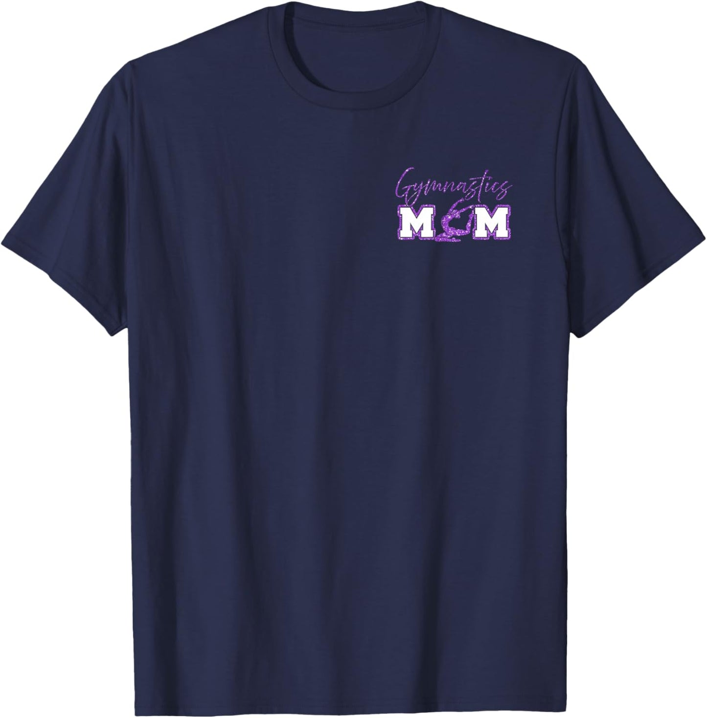 Gymnastics Mom, Proud Sports Parent Gymnasium Mothers T-Shirt - T-Shirt | Navy