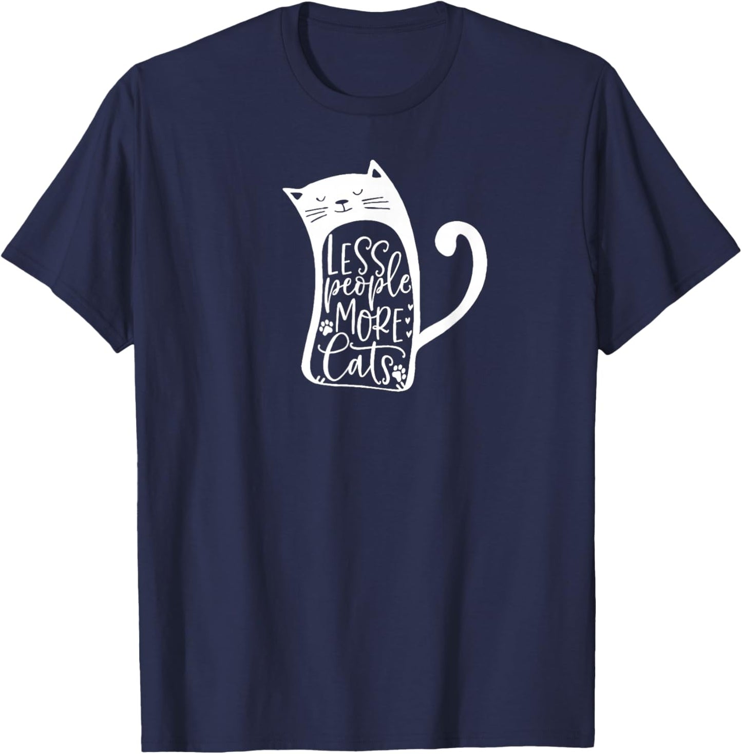 Cute Cat Lover Kitty Pet T-Shirt - T-Shirt | Navy
