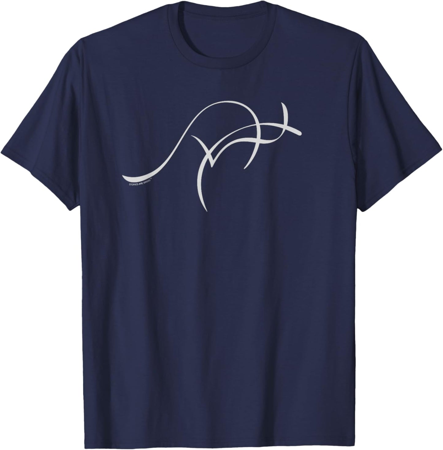 Abstract Kangaroo Art - Geometric Wildlife Australia Design T-Shirt - T-Shirt | Navy