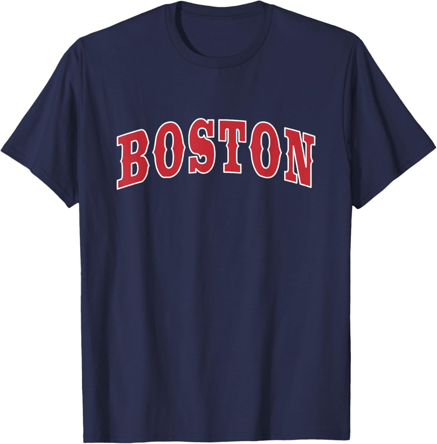 Boston - Throwback Design - Classic T-Shirt - T-Shirt | Navy