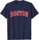 Boston - Throwback Design - Classic T-Shirt - T-Shirt | Navy