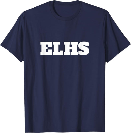 ELHS High School Spirit Pride for Students Alumni Fans T-Shirt - T-Shirt | Navy