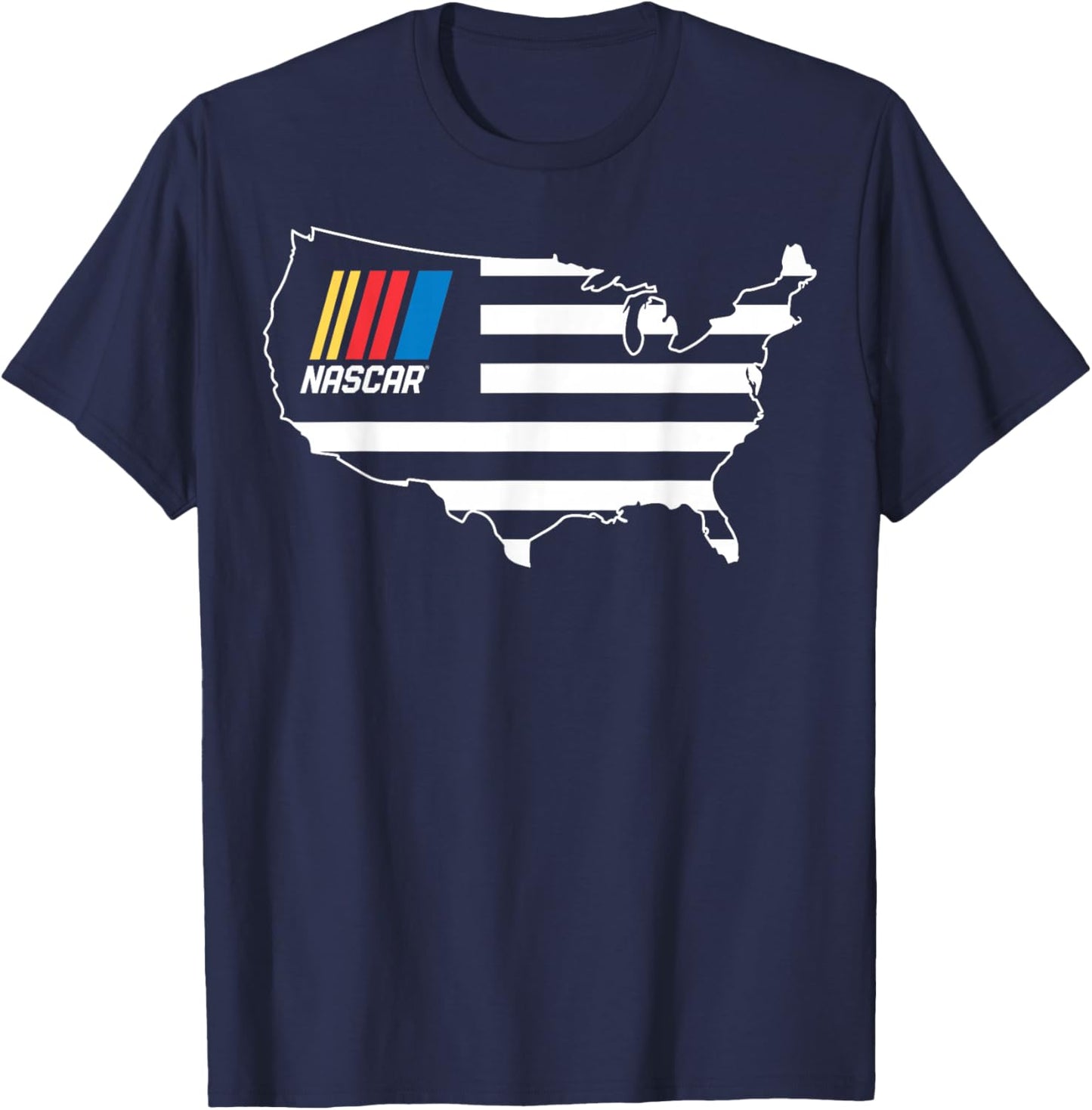NASCAR - USA Map T-Shirt - T-Shirt | Navy