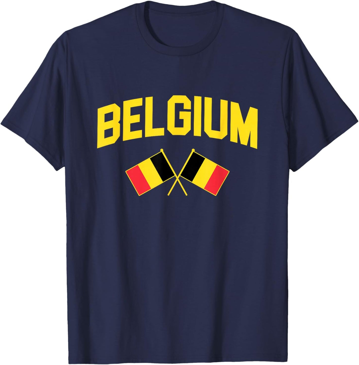 Belgium - Flag of Belgium - Classic T-Shirt - T-Shirt | Navy