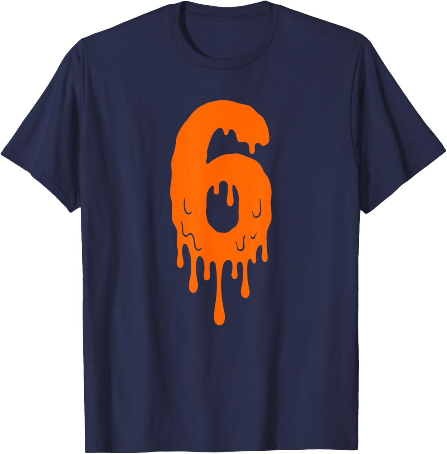 Number 6 Funny Meme Saying 6 7 Six Seven Couples Halloween T-Shirt - T-Shirt | Navy