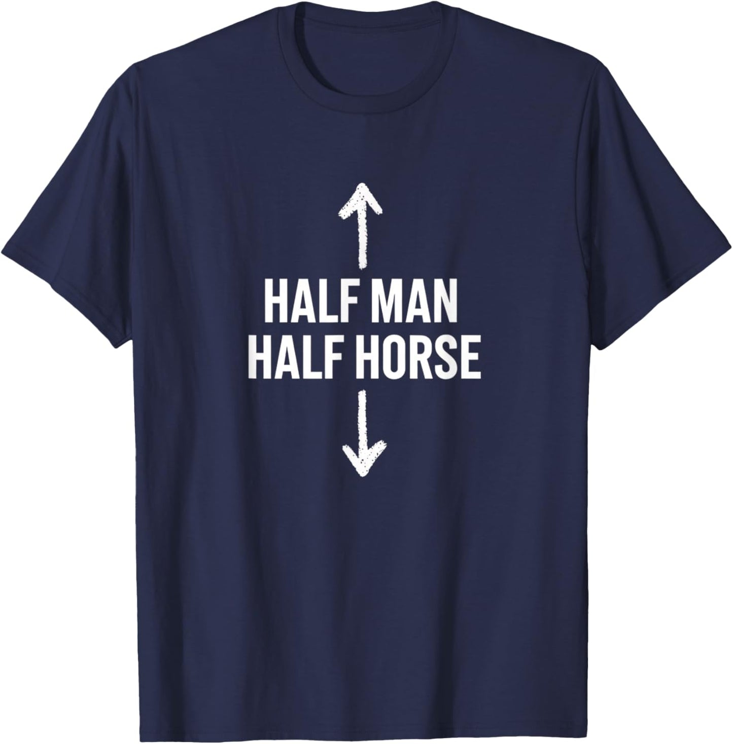 Half Man Half Horse Funny Farm Animal Centaur T-Shirt - T-Shirt | Navy