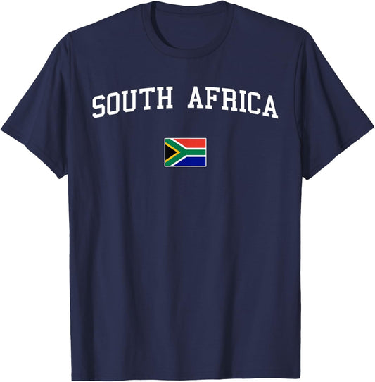 South African Flag Men Women Kids South Africa T-Shirt - T-Shirt | Navy