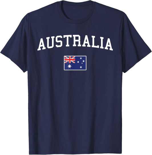 Australian Flag Men Women Kids Australia T-Shirt - T-Shirt | Navy