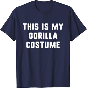 This is My Gorilla Costume Halloween Funny Easy Kids Adult T-Shirt - T-Shirt | Navy