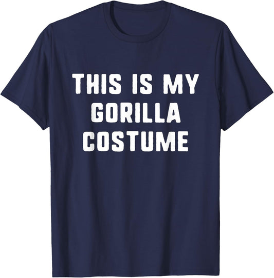 This is My Gorilla Costume Halloween Funny Easy Kids Adult T-Shirt - T-Shirt | Navy