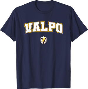 Valparaiso University Valpo Crusaders Arch Logo T-Shirt - T-Shirt | Navy