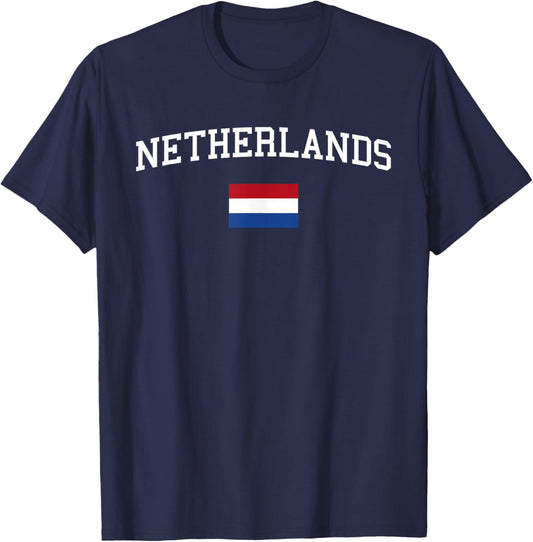Dutch Flag Men Women Kids Netherlands T-Shirt - T-Shirt | Navy