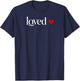 Simply Loved Valentine T-Shirt - T-Shirt | Navy
