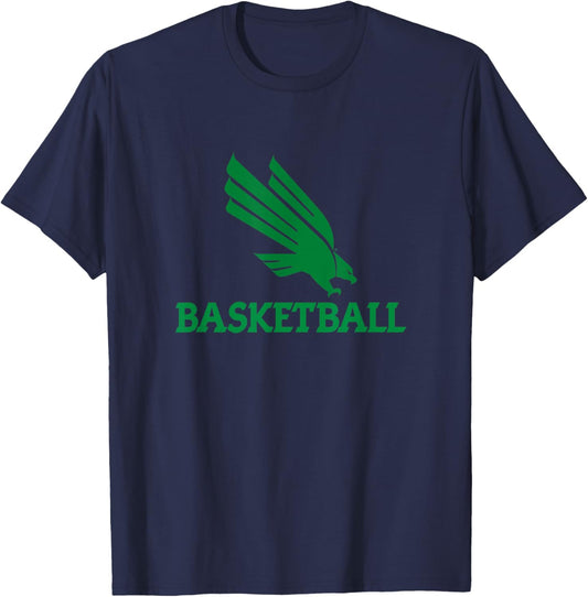 UNT Basketball Mean Green NCAA UNT07 T-Shirt - T-Shirt | Navy