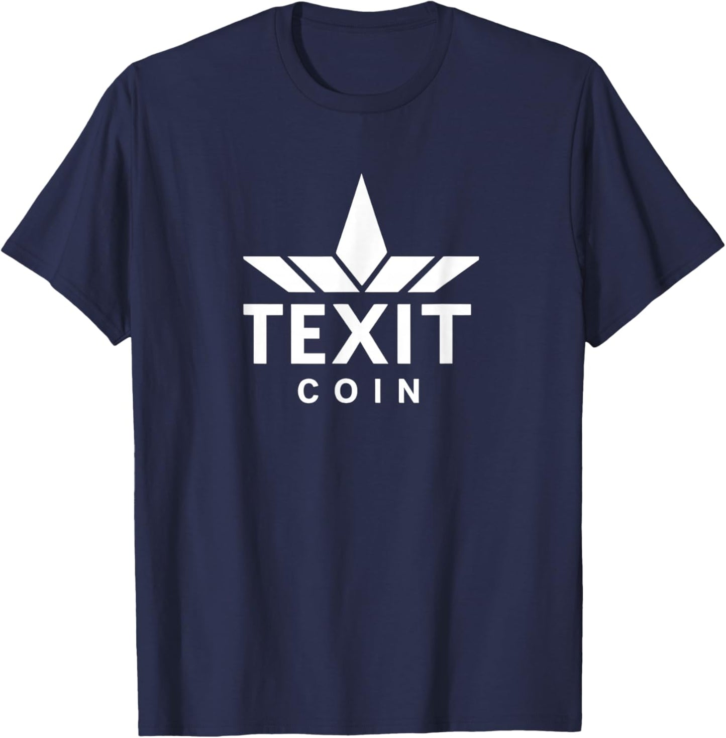 Texit Logo American Made Crypto Project Patriotic T-Shirt - T-Shirt | Navy