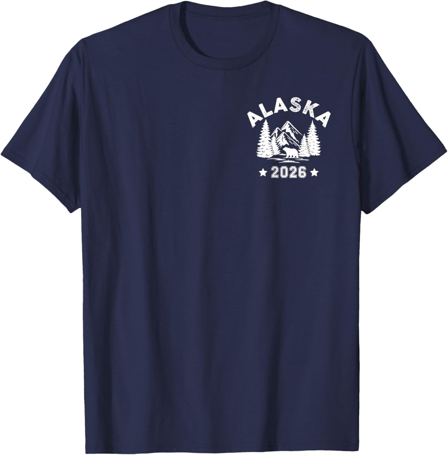 Alaska Cruise 2026 - Front and Back T-Shirt - T-Shirt | Navy