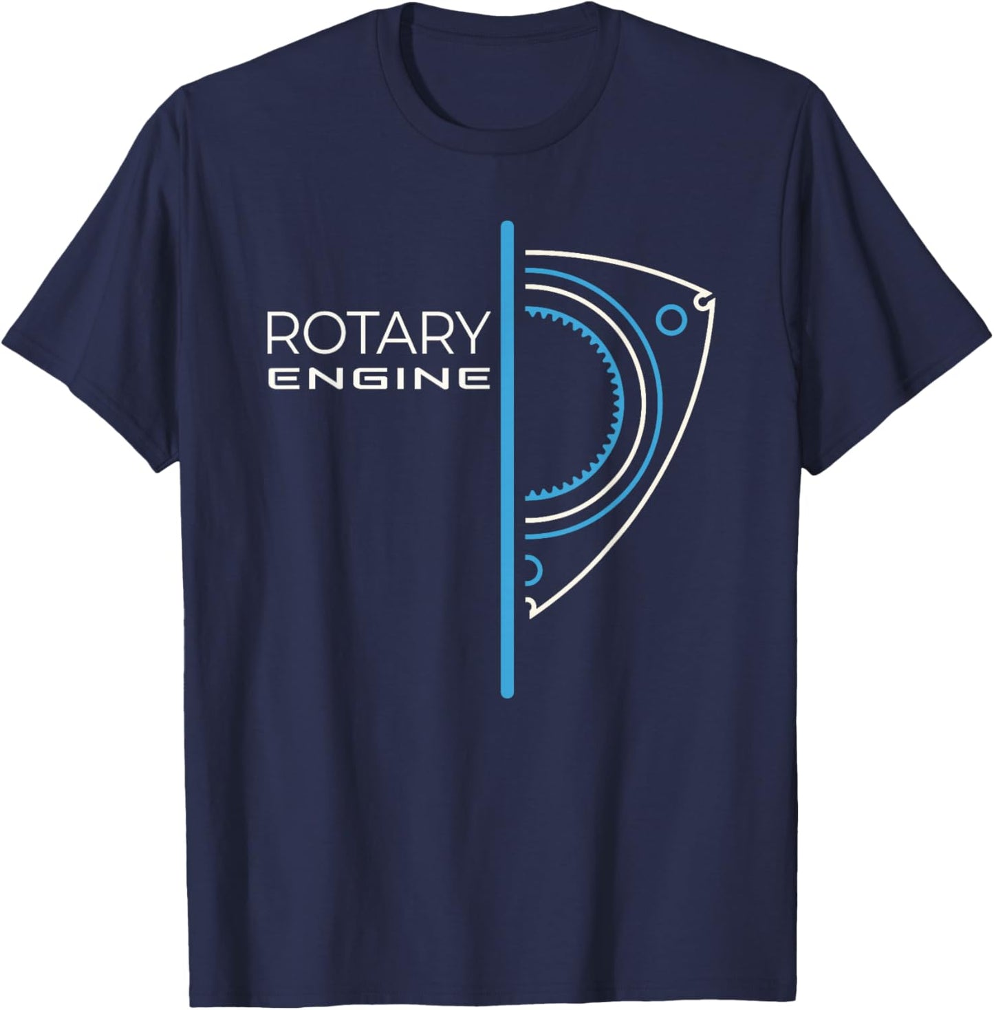 Rotary Engine Car Part Motor Lovers | Vintage Automobile T-Shirt - T-Shirt | Navy