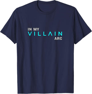 Turquoise Color in My Villain Arc Turquoise Graphic T-Shirt - T-Shirt | Navy