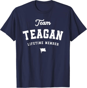 Team Teagan Lifetime Member Funny Name Teagan T-Shirt - T-Shirt | Navy