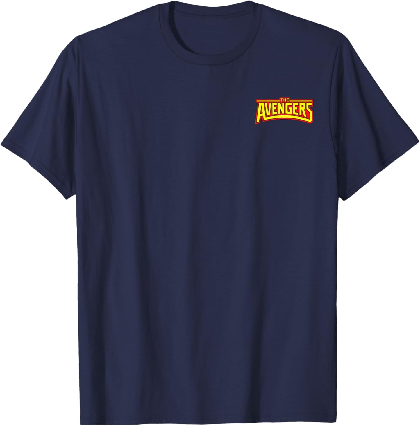 Marvel Super Heroes Avengers Logo Classic Pocket Art T-Shirt - T-Shirt | Navy