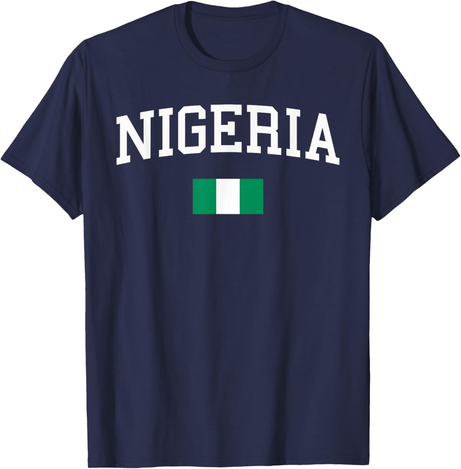 Nigerian Flag Men Women Kids Nigeria T-Shirt - T-Shirt | Navy