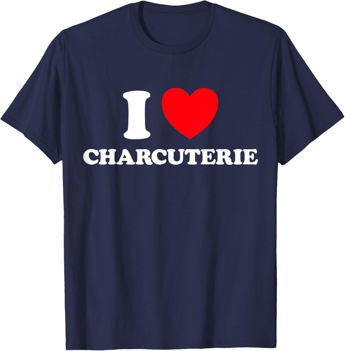 Charcuterie Heart Funny Cute Board Party Entertaining Fan T-Shirt - T-Shirt | Navy