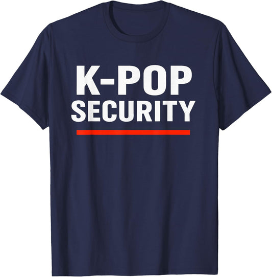 Funny K-Pop Security Halloween Costume for Parents T-Shirt - T-Shirt | Navy