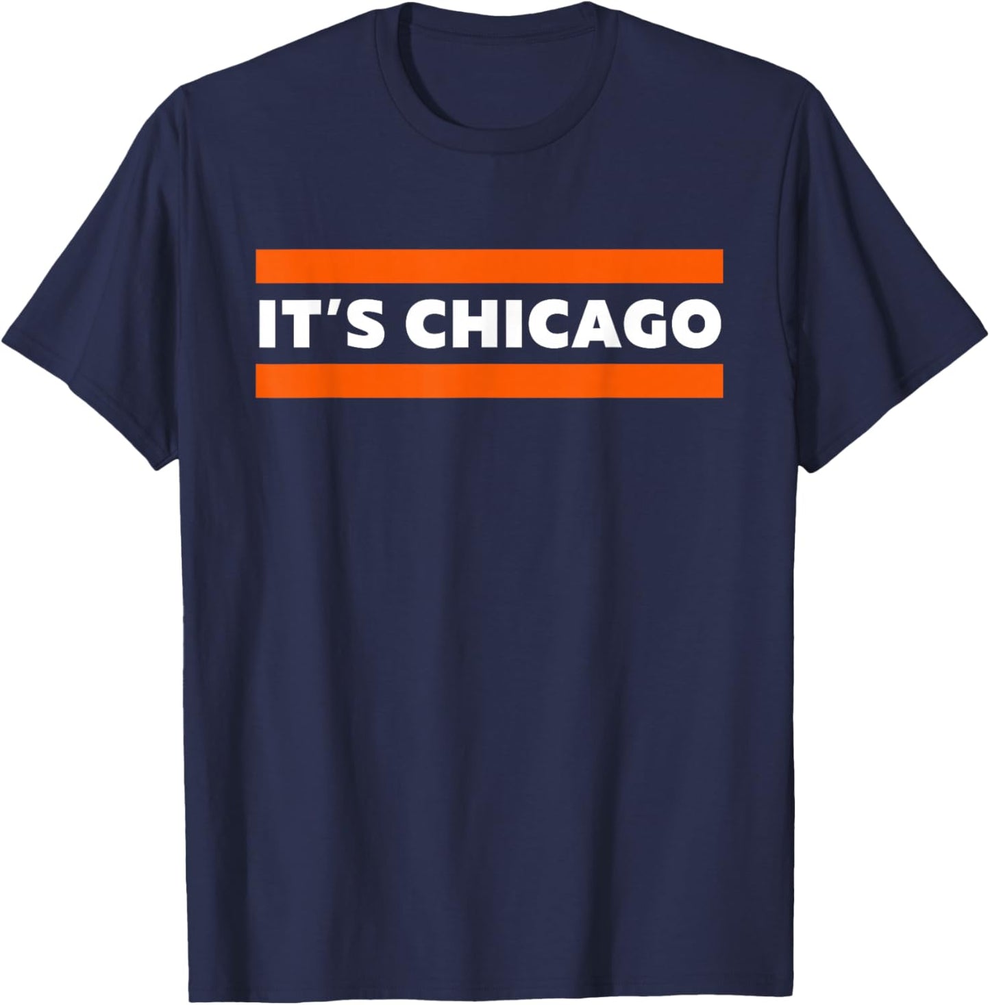 It's Chicago Yeah Blue Orange City Pride T-Shirt - T-Shirt | Navy