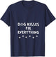 Dog Kisses Fix Everything V-Neck T-Shirt - T-Shirt | Navy