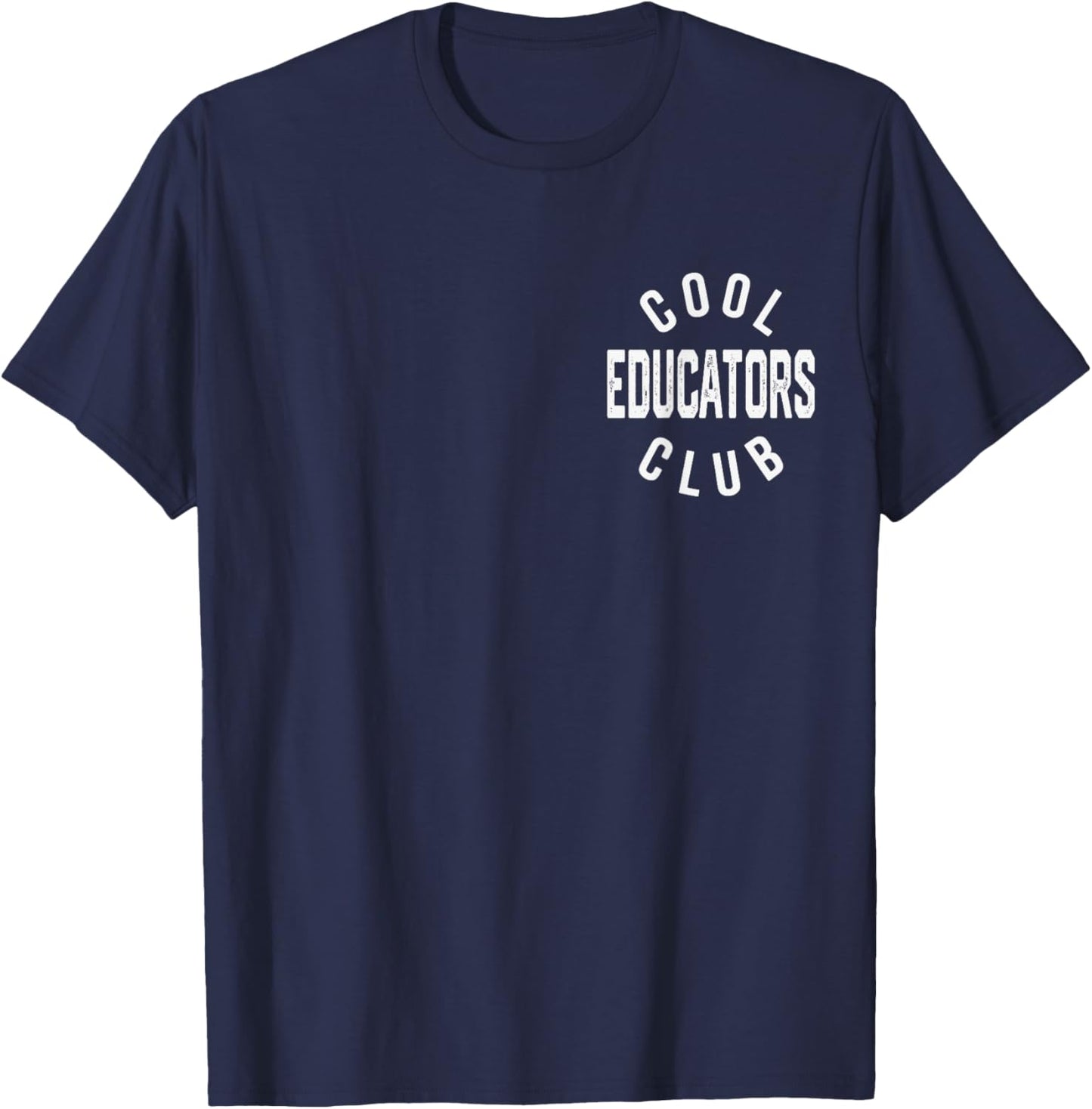 Cool Educators Club Retro Vintage Graphic T-Shirt - T-Shirt | Navy