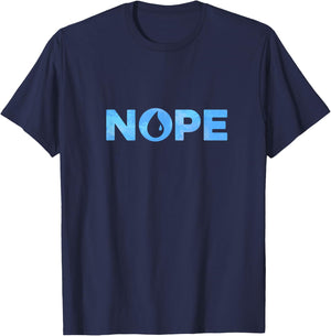 Nope Blue Color Island Mana Magic T-Shirt - T-Shirt | Navy