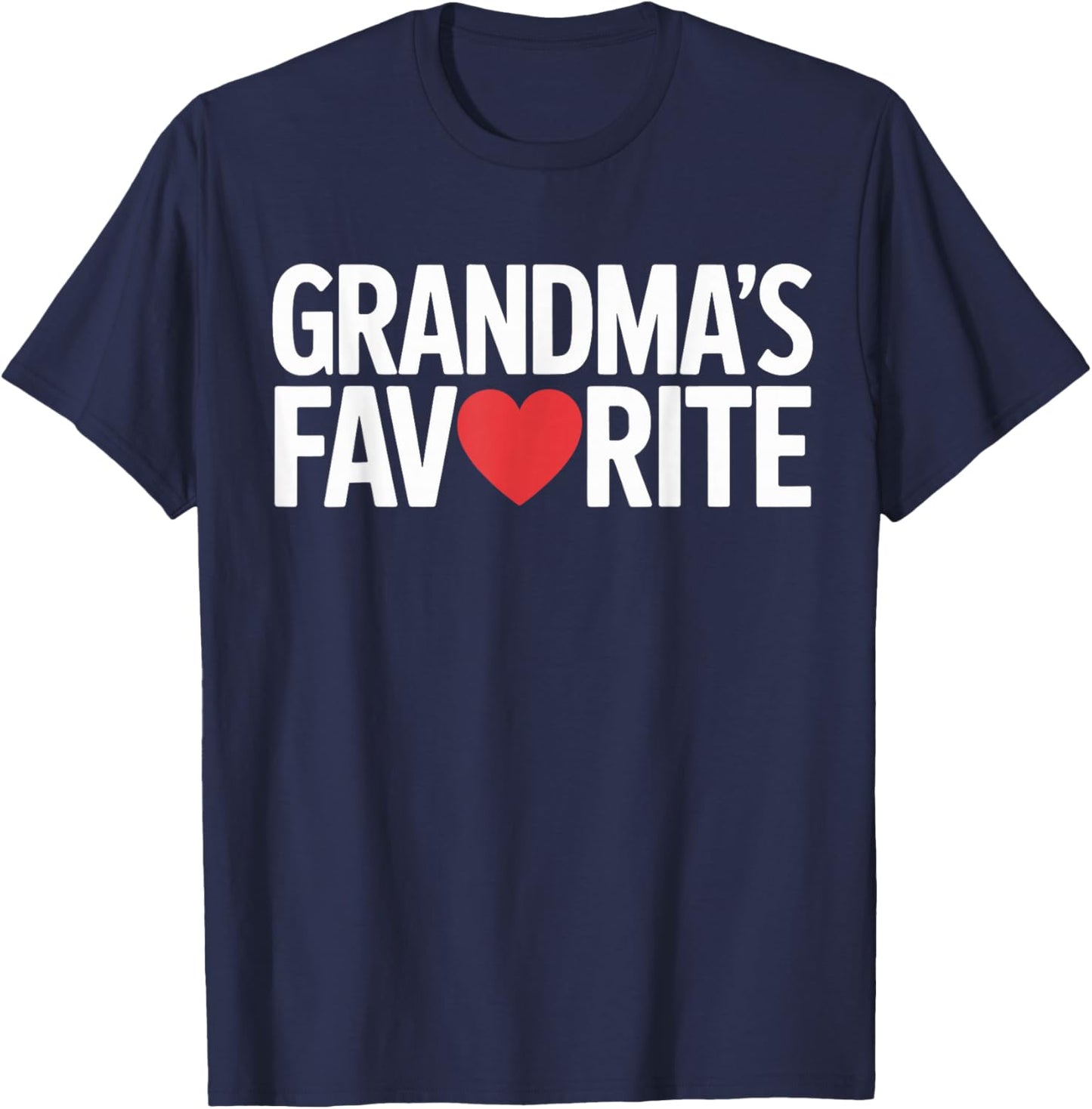 Funny Grandmas Favorite Family Humor Women Kids T-Shirt - T-Shirt | Navy