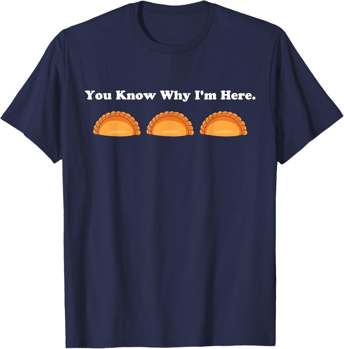You Know Why Im Here Pierogi Squad Funny Polish American T-Shirt - T-Shirt | Navy