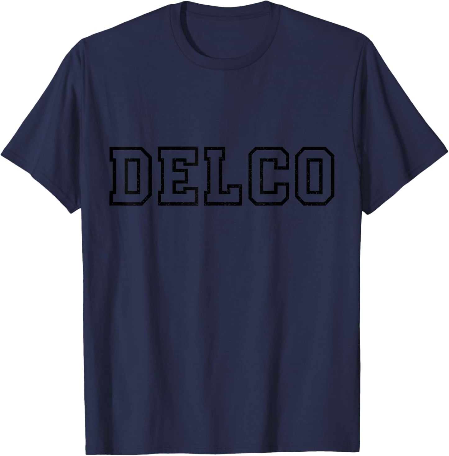 Delco Delaware County Pennsylvania Vintage Pride T-Shirt - T-Shirt | Navy