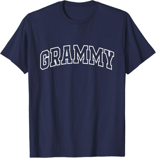Grammy Funny Athletic Lettering Mother's Day Grandma T-Shirt - T-Shirt | Navy