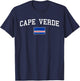 Cape Verdean Flag Men Women Kids Cape Verde T-Shirt - T-Shirt | Navy