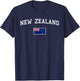 New Zealand Flag Men Women Kids New Zealand T-Shirt - T-Shirt | Navy