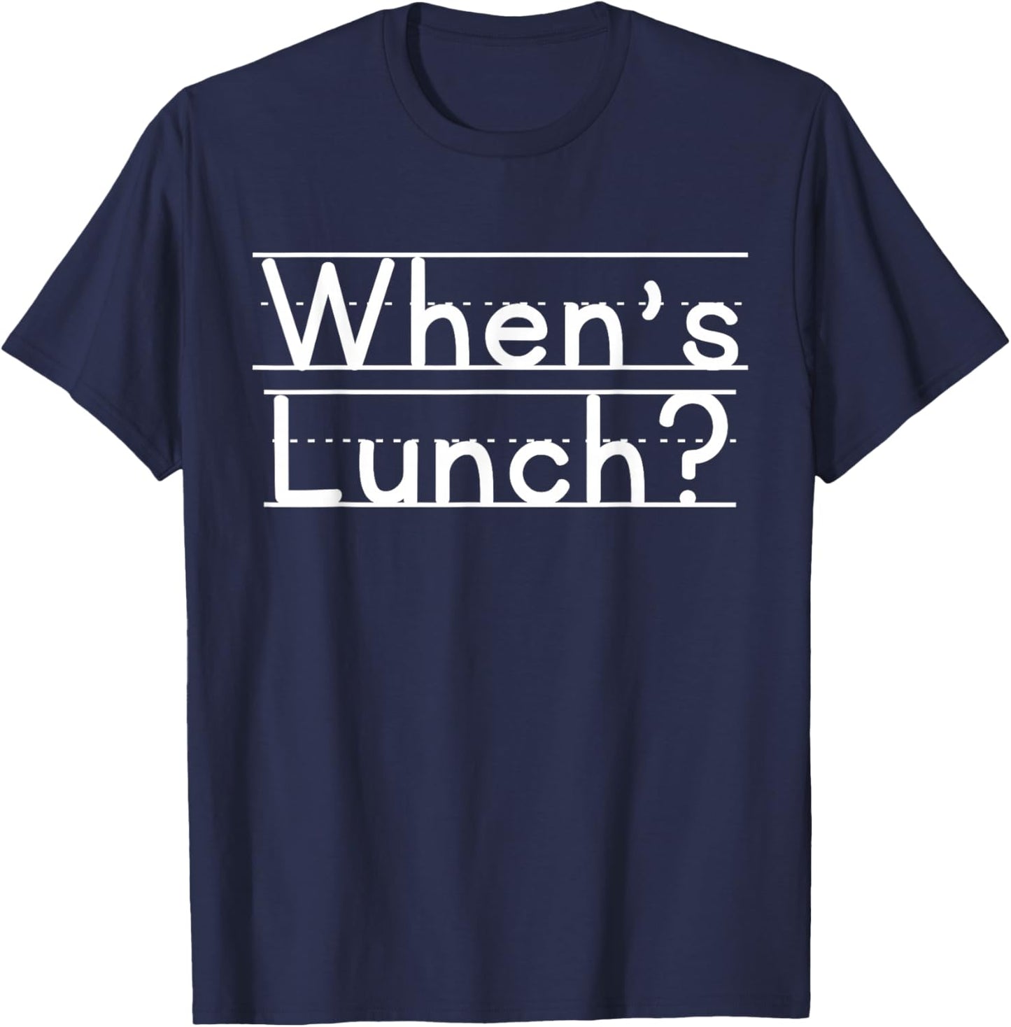 When's Lunch T-Shirt - T-Shirt | Navy
