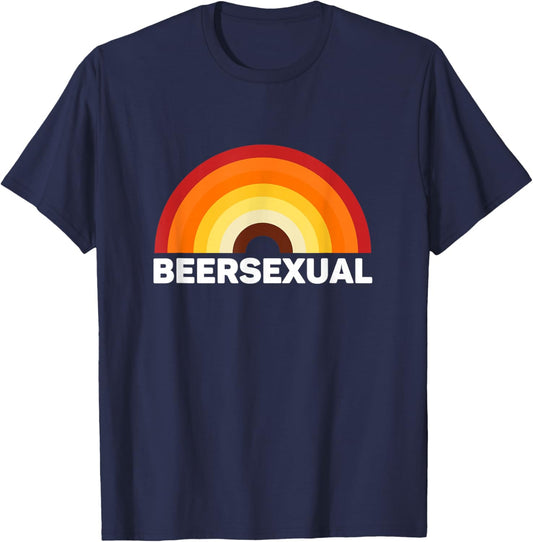 Beersexual Funny Beer Lover, Ale Lager IPA Humor T-Shirt - T-Shirt | Navy