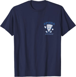 Apizza Ah Beetz Funny Pizza Italian Food Lover Retro Design T-Shirt - T-Shirt | Navy